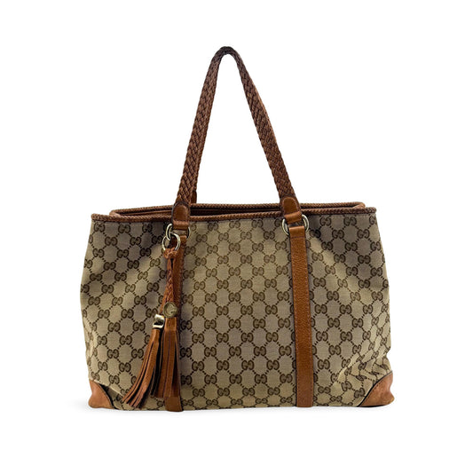 Gucci Bella GG Canvas with Leather Medium