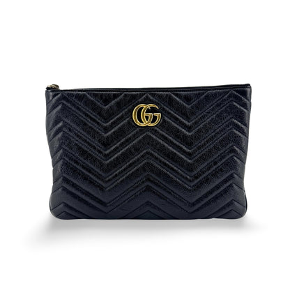 Gucci GG Marmont Pouch Matelasse Leather Product Image