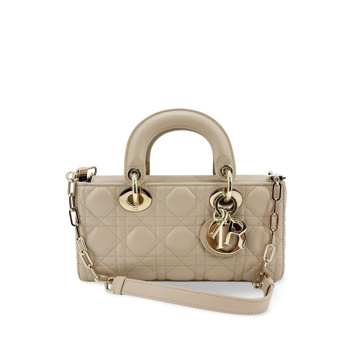 Christian Dior Lady D-Joy Cannage Quilt Lambskin Small