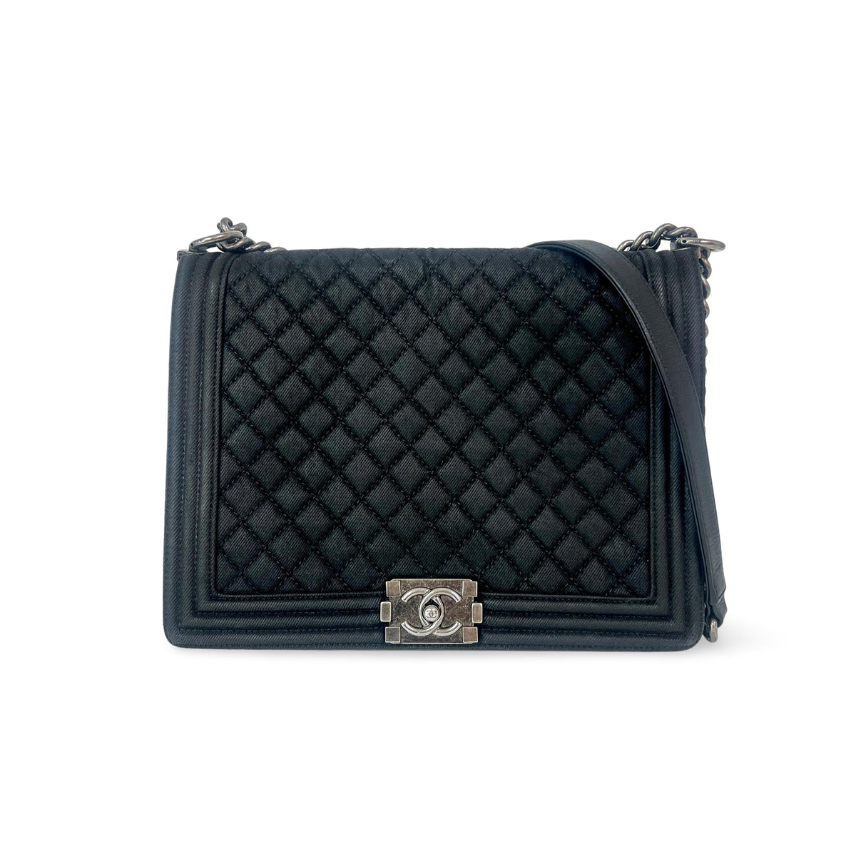Chanel Quilted Boy Tote Quilted Aged Glazed Aged Calfskin Product Image