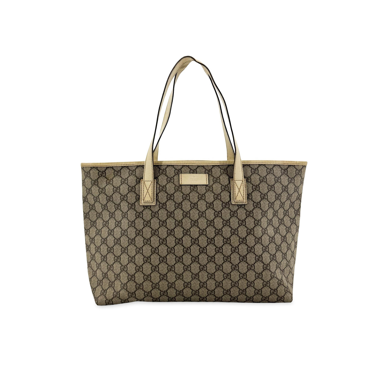 Gucci Plus GG Coated Canvas with Leather Large