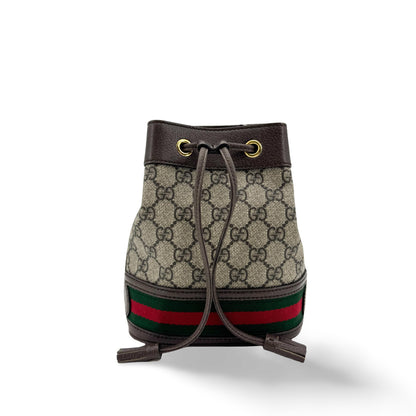 Gucci Ophidia Bucket GG Coated Canvas Mini