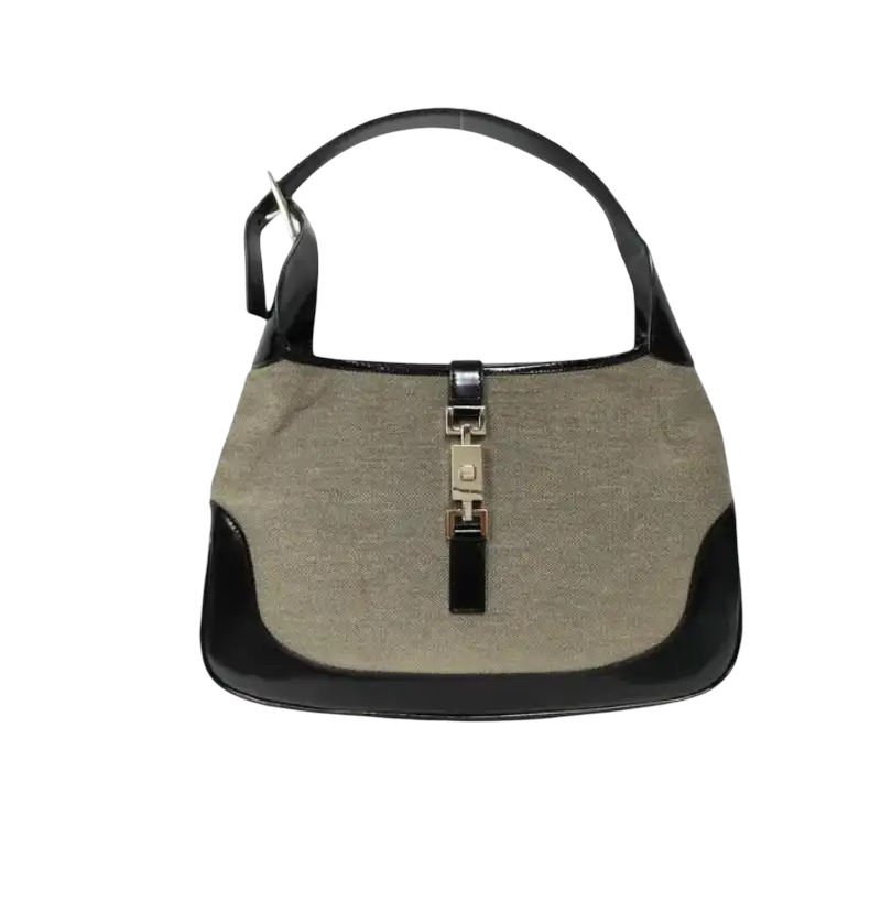 Gucci Vintage Jackie Shoulder Canvas and Leather medium