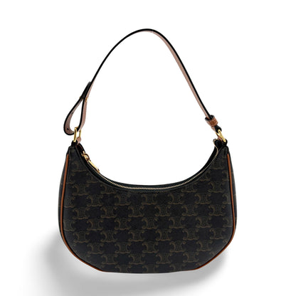 Celine Ava Triomphe Coated Canvas Micro