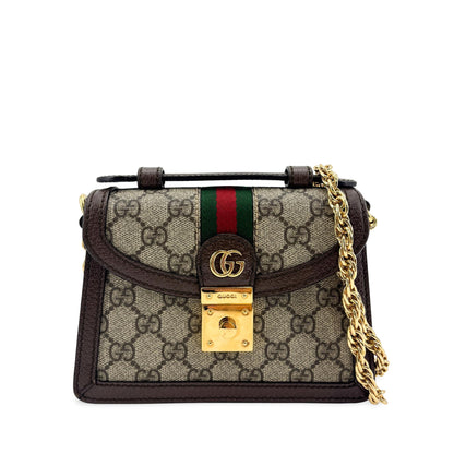 Gucci Ophidia GG Coated Canvas and Leather Small