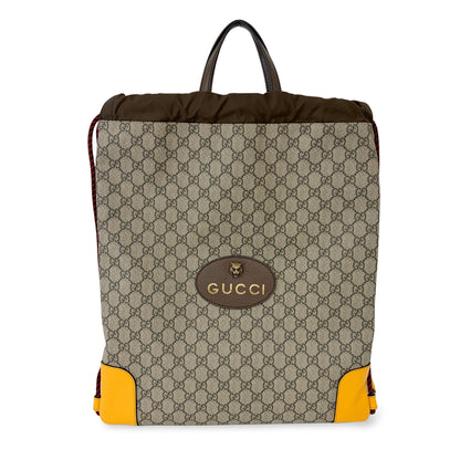Gucci Neo Vintage Drawstring GG Coated Canvas Large
