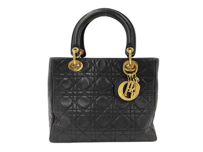 Christian Dior Vintage Lady Dior Leather Medium