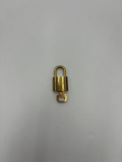 Louis Vuitton Padlock and Key Logo Cufflinks Metal Product Image