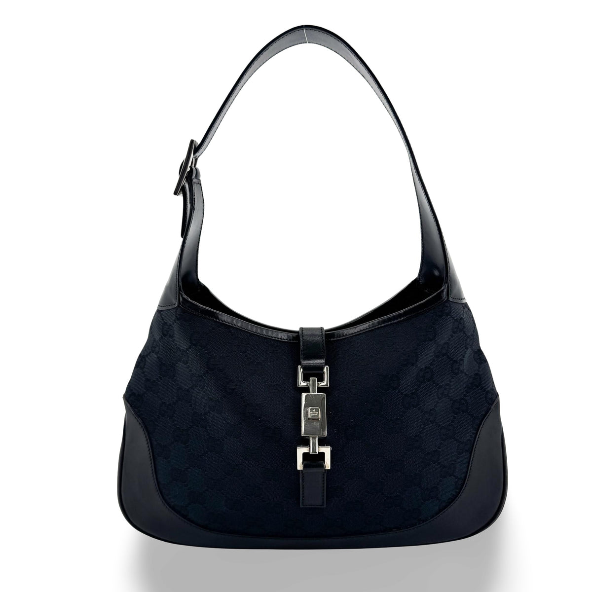 Gucci Vintage Jackie Hobo GG Canvas with Leather Large