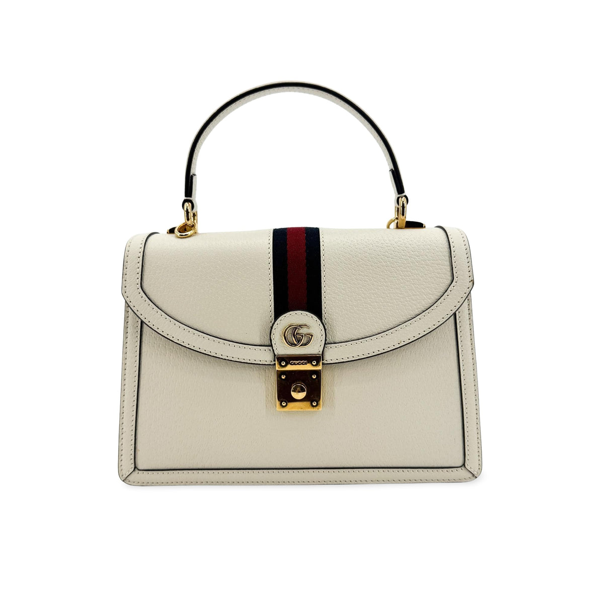 Gucci Ophidia Flap Top Handle Leather Small