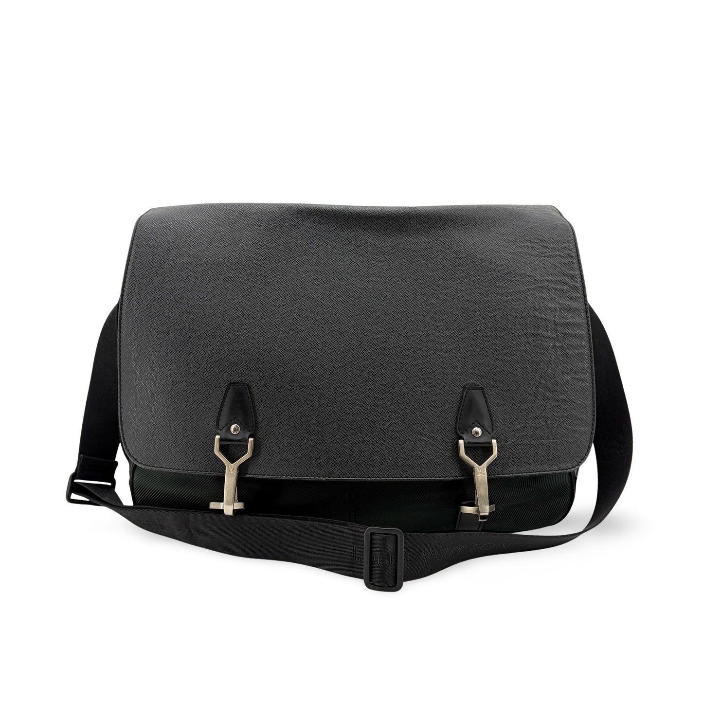 Louis Vuitton Dersou Taiga Leather and Canvas Large