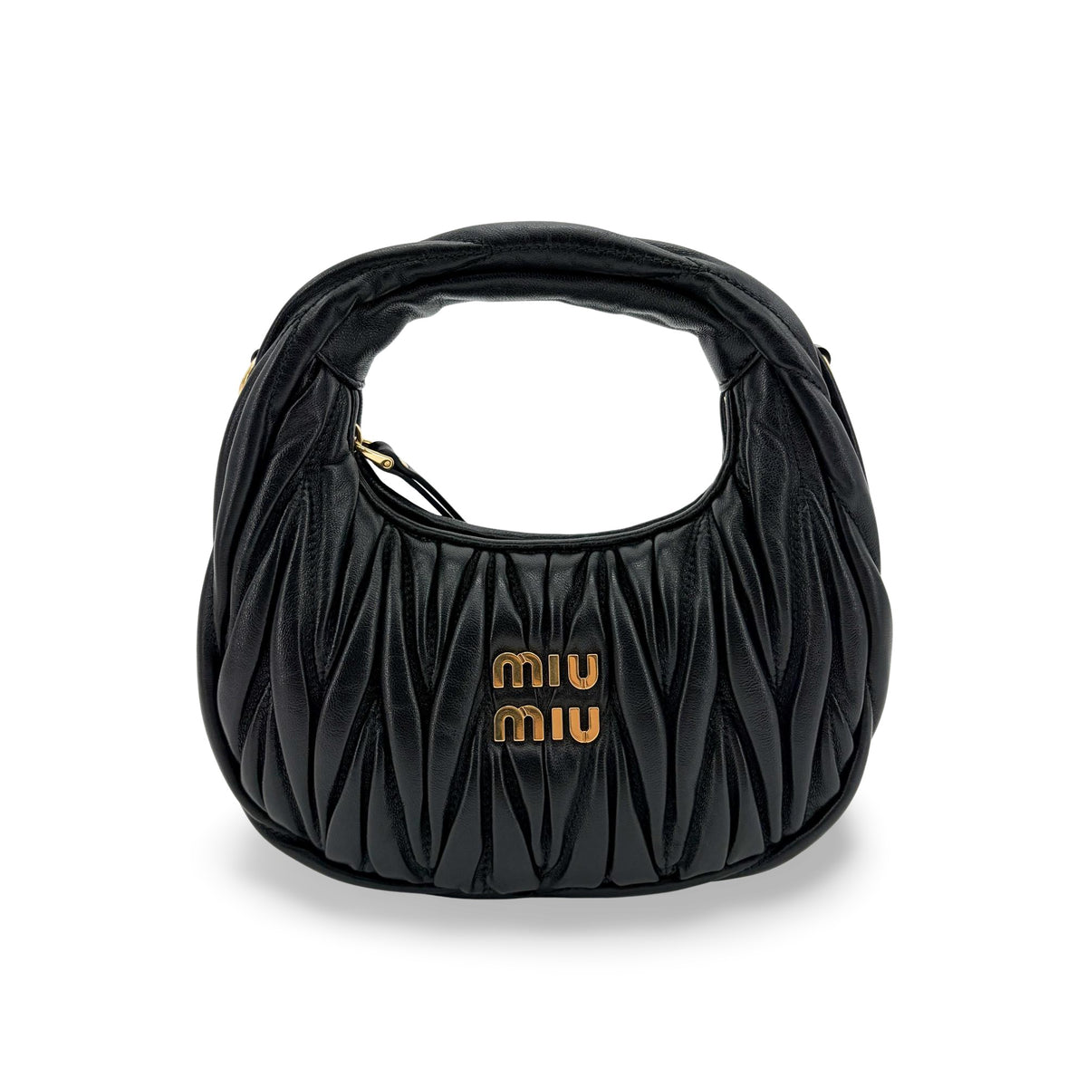 Miu Miu Wander Hobo Matelasse Leather Small