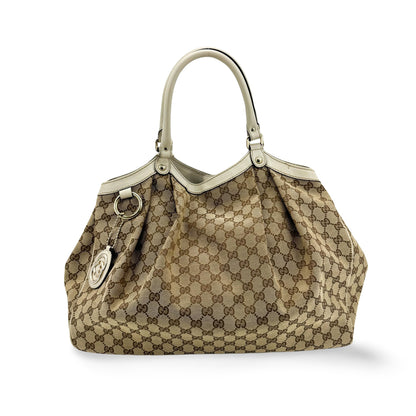 Gucci Sukey Tote GG Canvas and leather medium