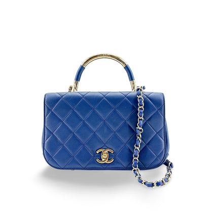 Chanel Carry Chic Flap Quilted Lambskin Small