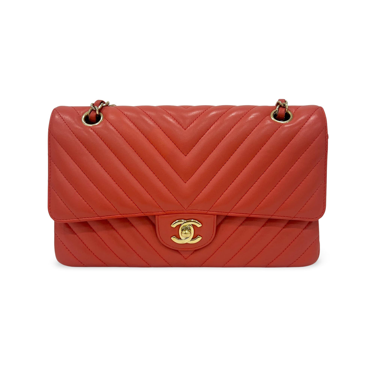 Chanel Classic Double Flap Chevron Lambskin Medium