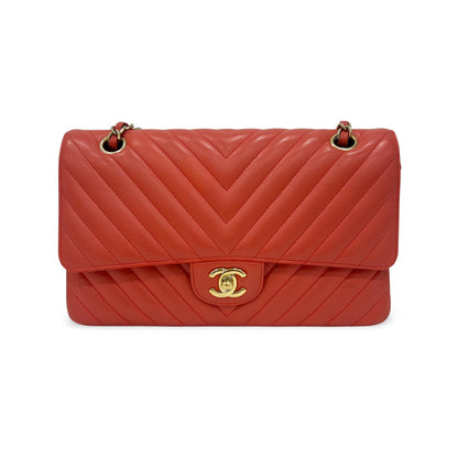 Chanel Classic Double Flap Chevron Lambskin Medium