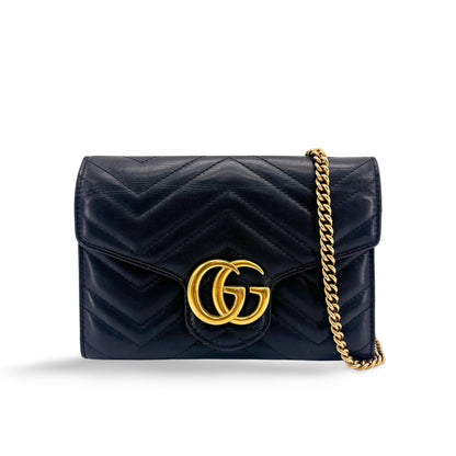 Gucci GG Marmont Chain Matelasse Leather Mini