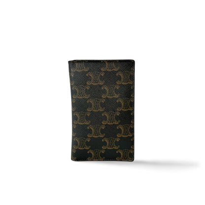 Celine Logo Card Holder Triomphe Coated Canvas Product Image