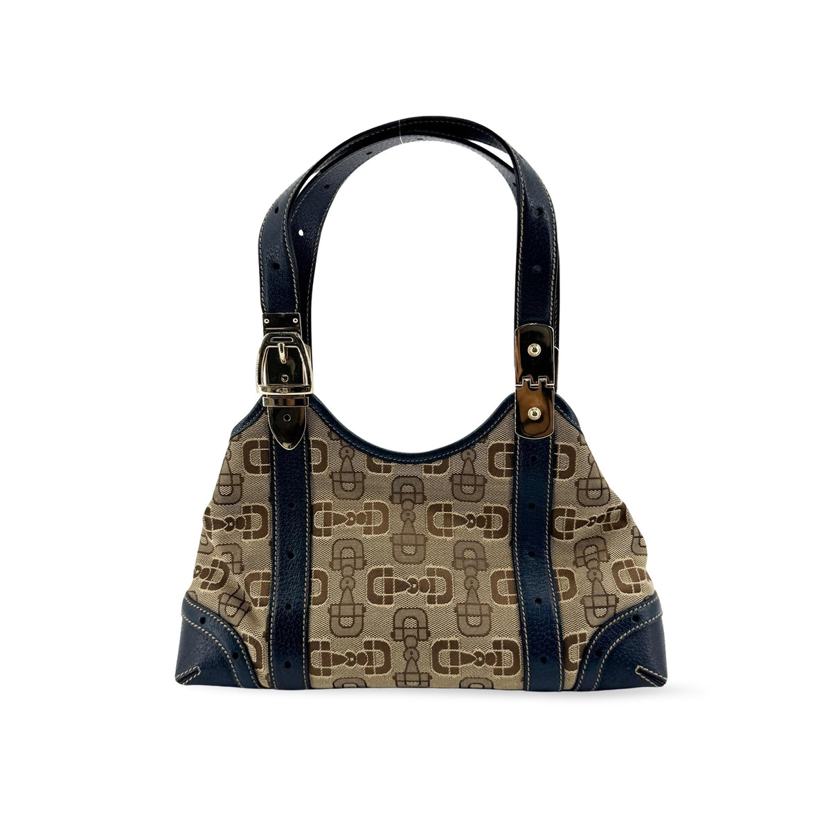 Gucci Horsebit GG Canvas and Leather Large