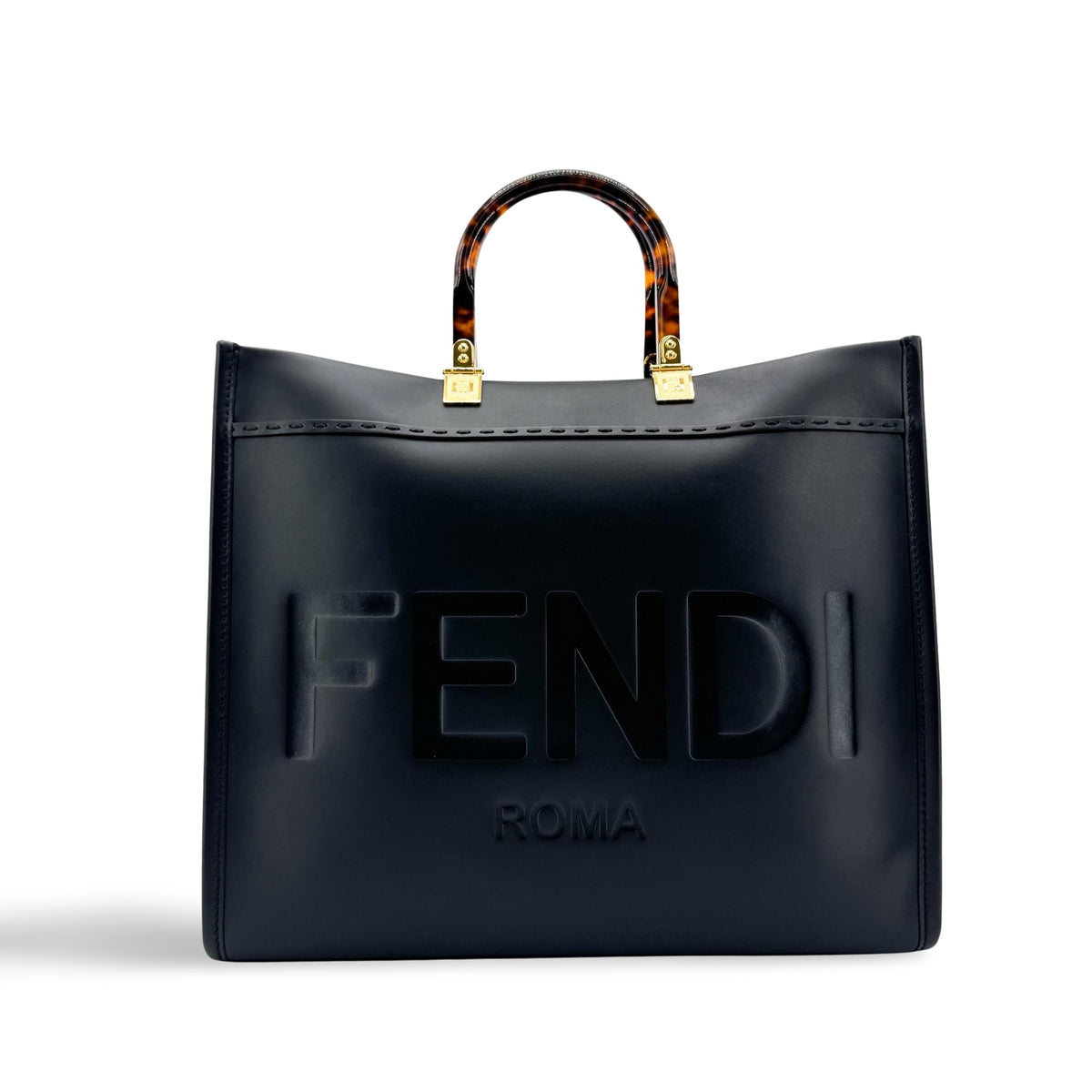 Fendi Sunshine Shopper Leather Medium