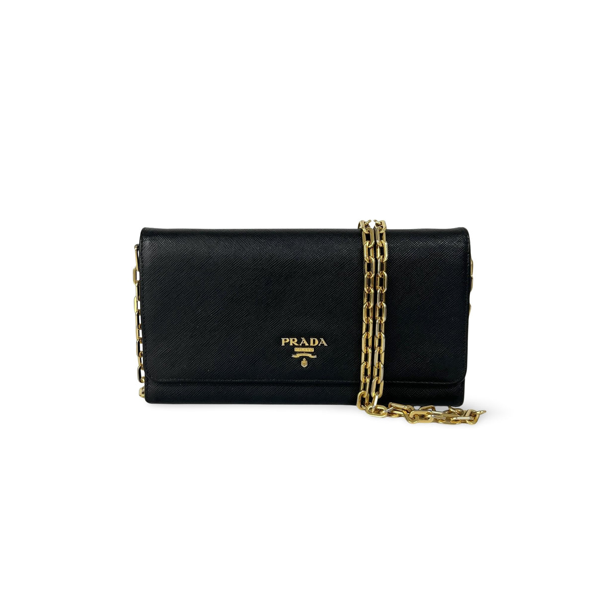 Prada Wallet on Chain Saffiano Small