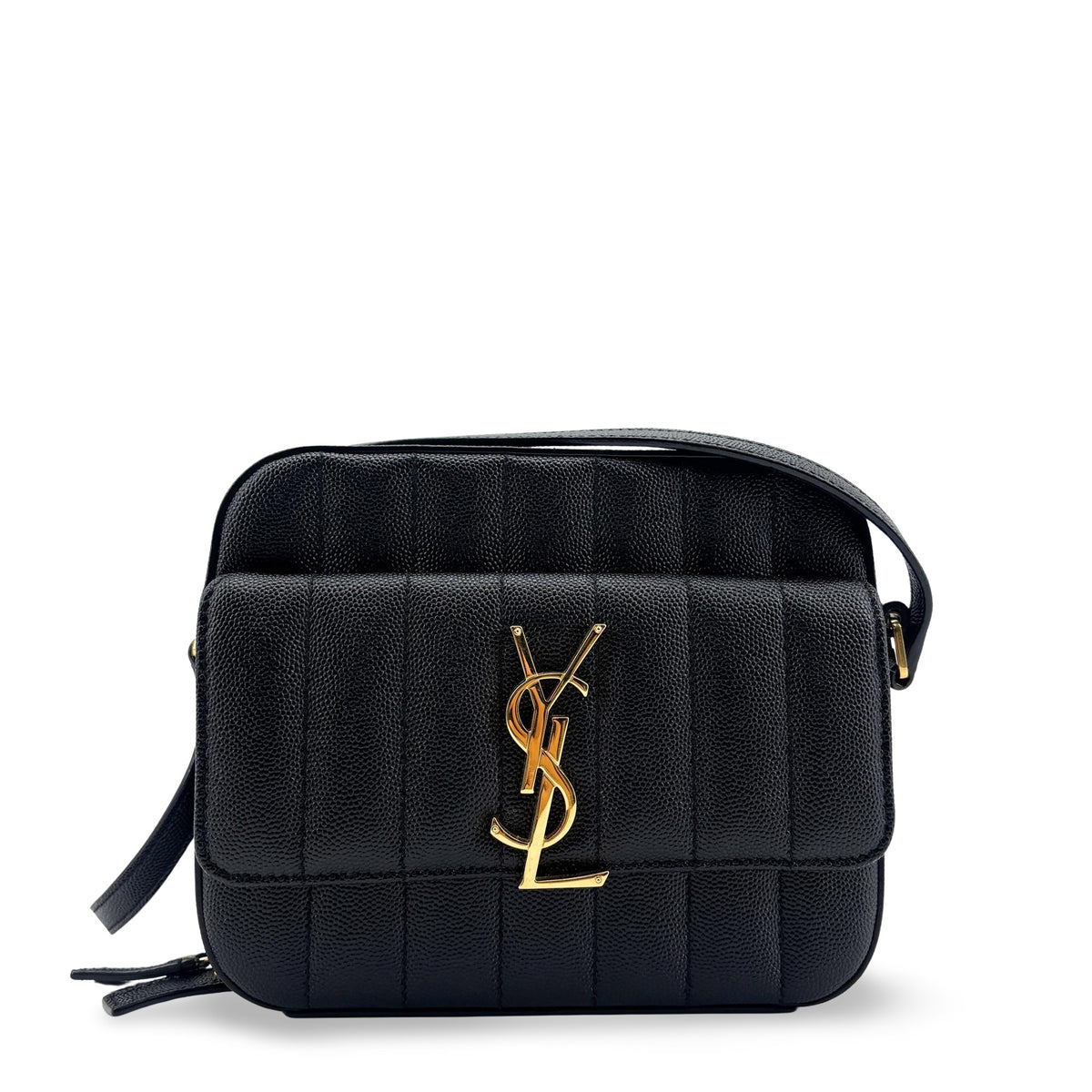 Saint Laurent Vicky Camera Vertical Quilted Leather Medium
