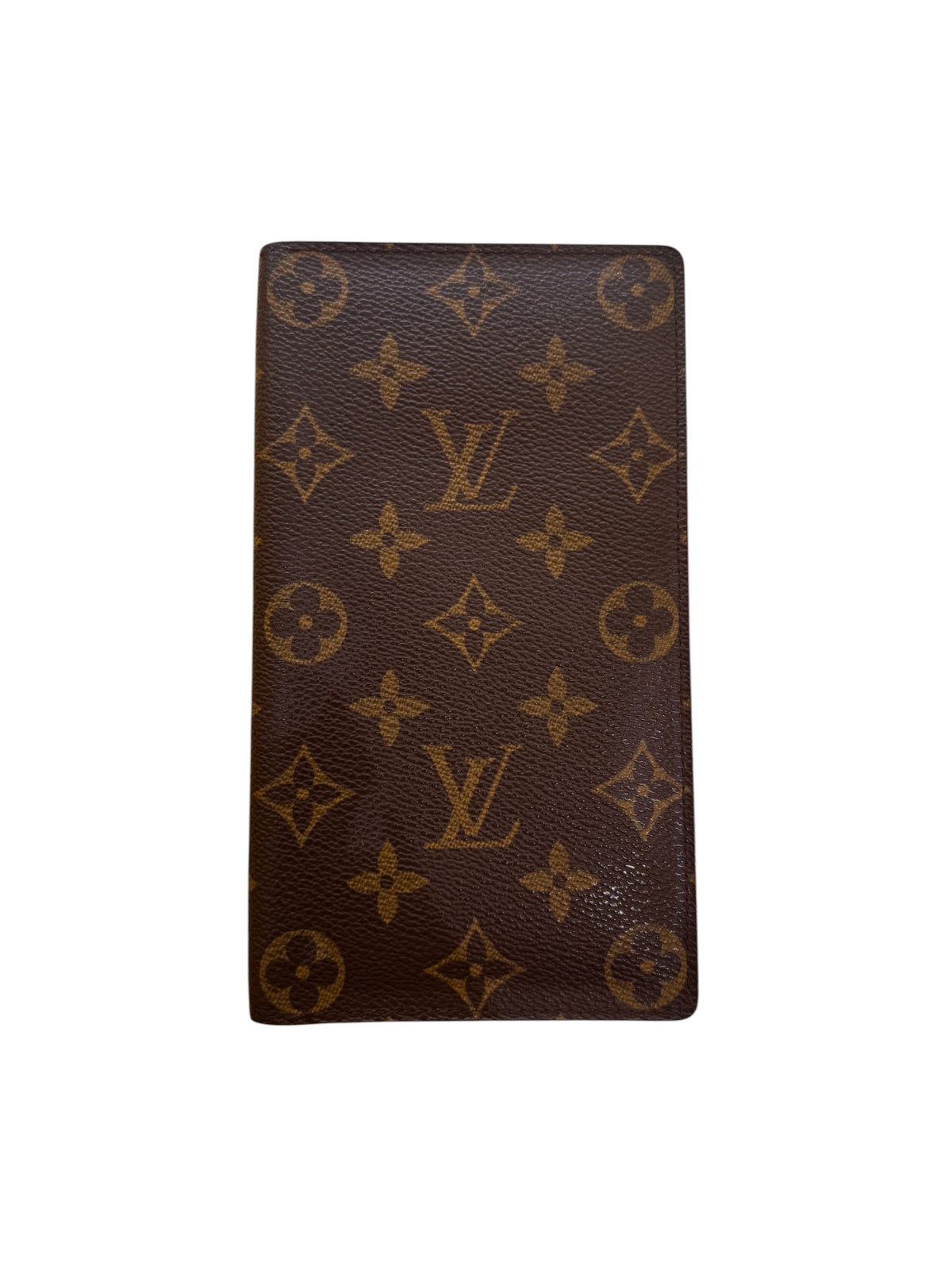 Louis Vuitton Vintage Checkbook Monogram Canvas Vertical