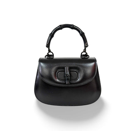 Gucci Bamboo 1947 Top Handle Leather Mini