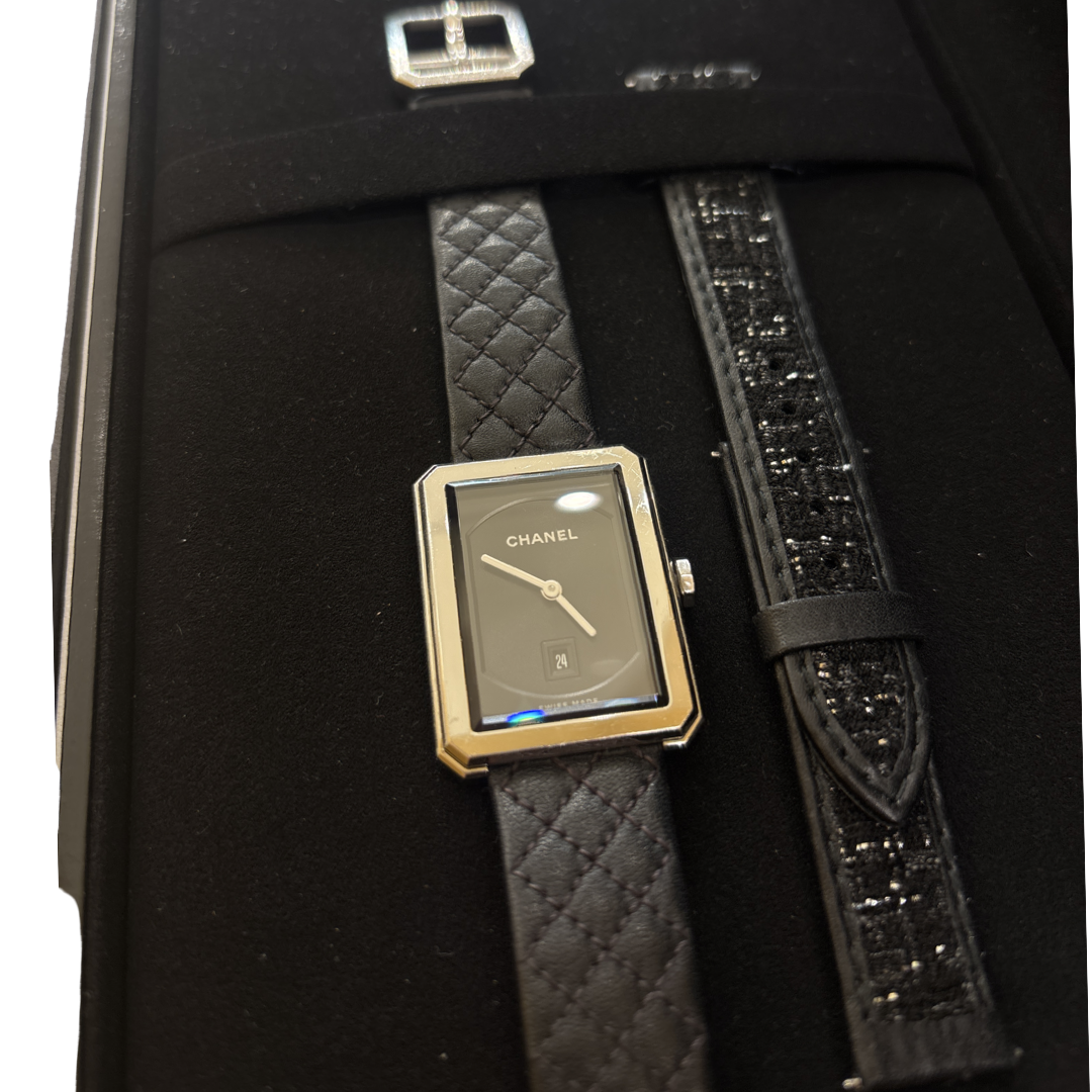 Chanel Boy·Friend Quartz Stainless Steel and Quilted Leather 27