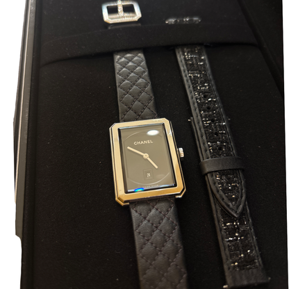 Chanel Boy·Friend Quartz Stainless Steel and Quilted Leather 27