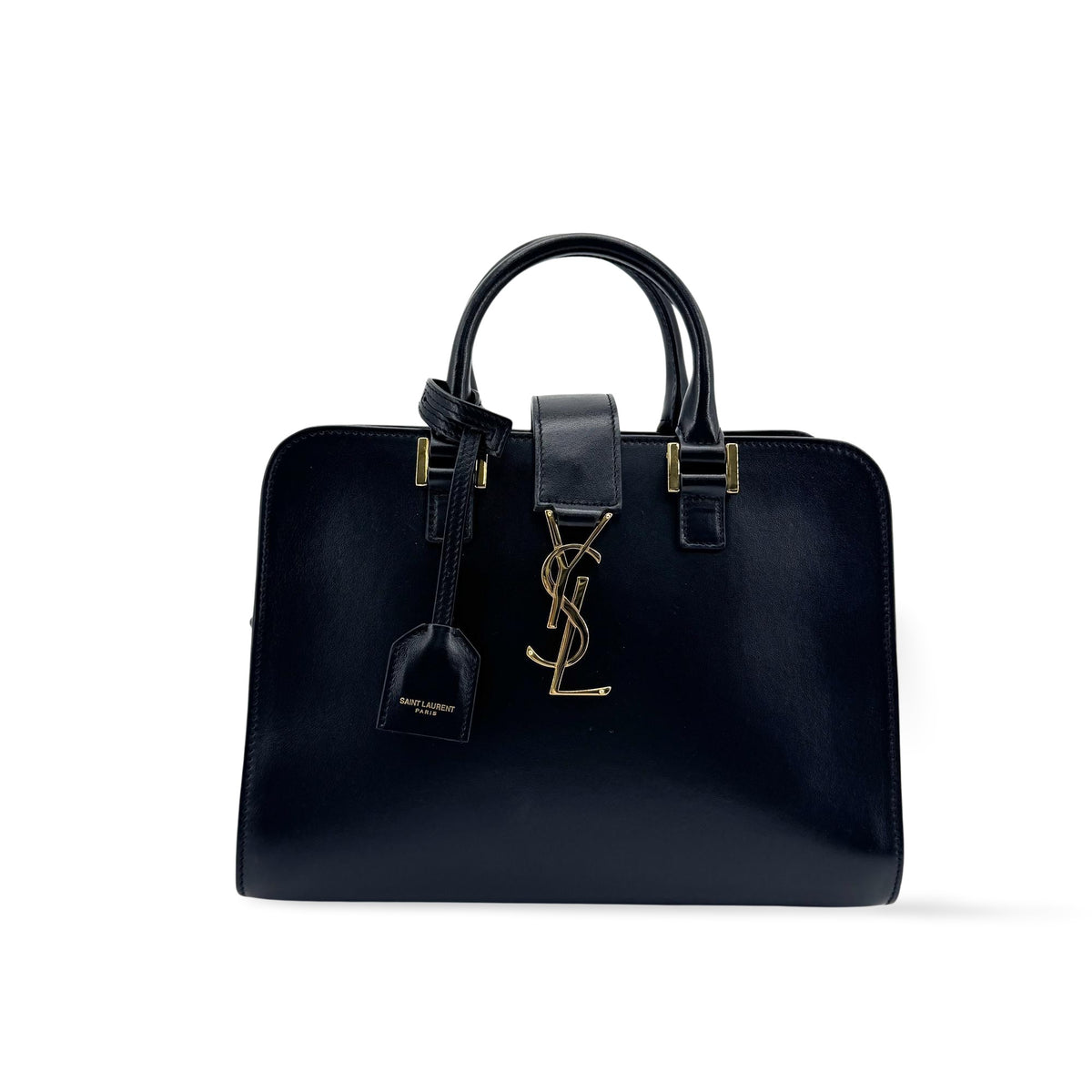 Saint Laurent Convertible Monogram Cabas Leather Medium