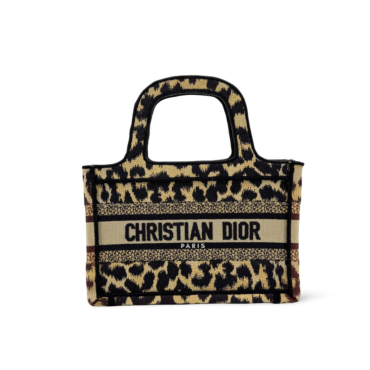 Christian Dior Book Mizza Embroidered Canvas Mini