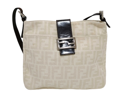 Fendi Vintage FF Belted Hobo Canvas Medium