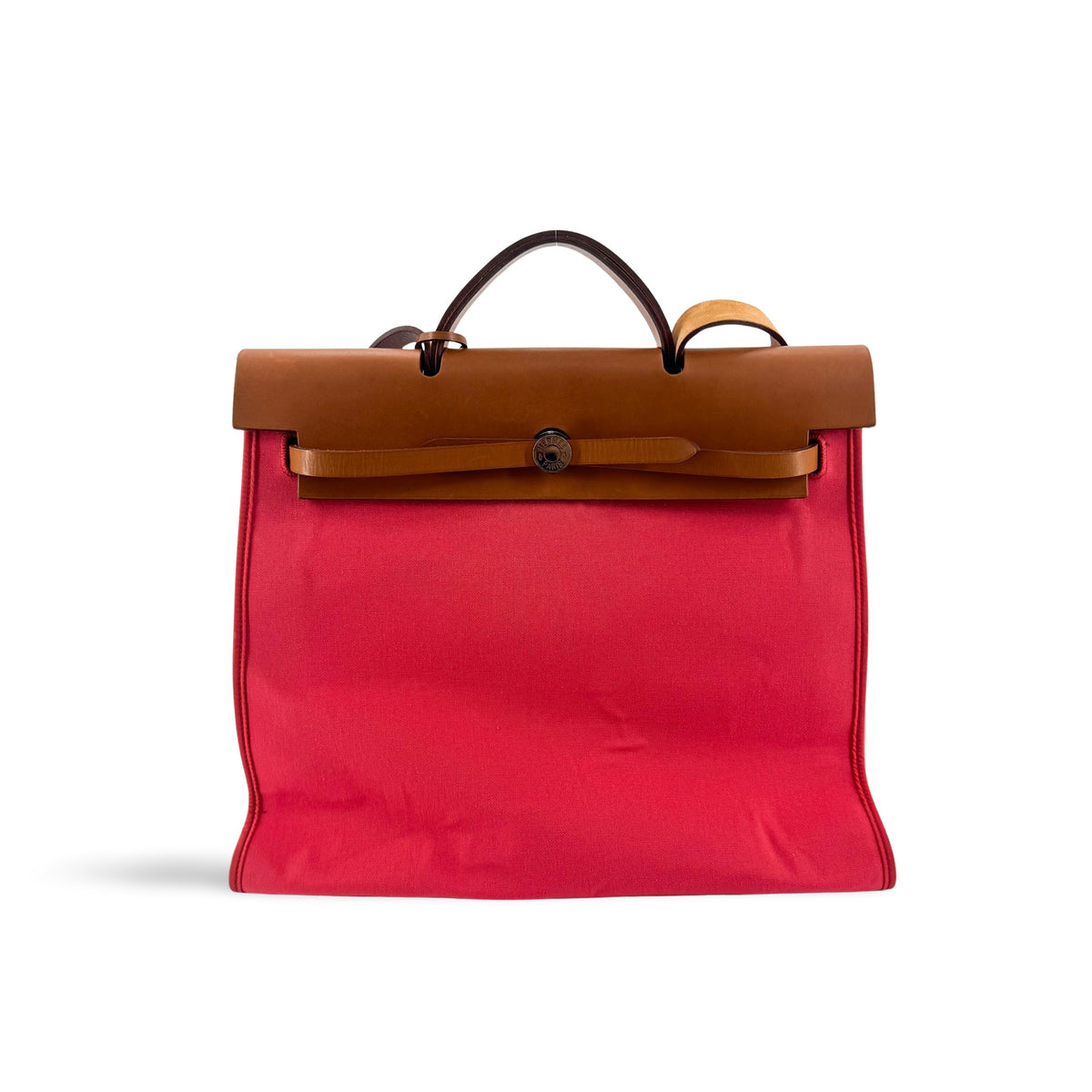 Hermes Herbag Toile and Leather MM