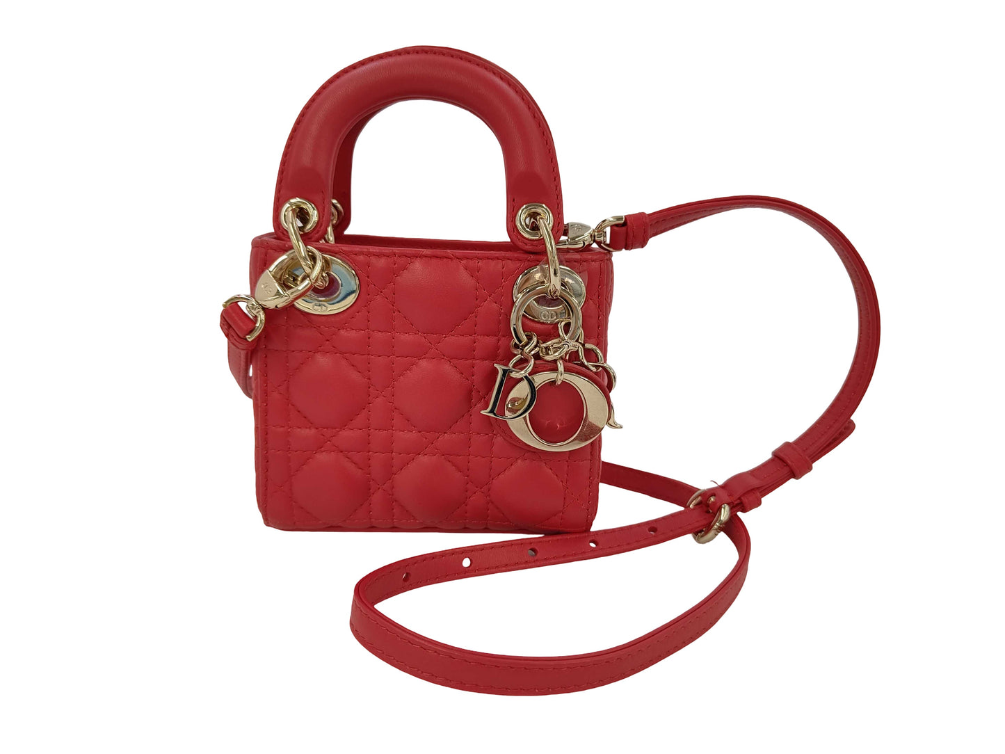 Christian Dior Vintage Lady Dior Leather Mini
