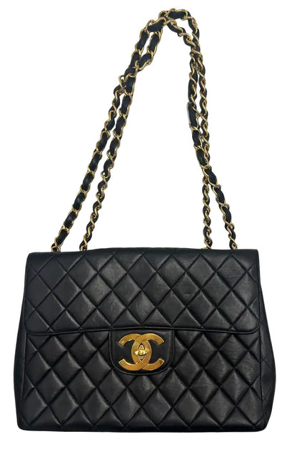 Chanel Vintage Classic Flap Maxi CC Lambskin Maxi