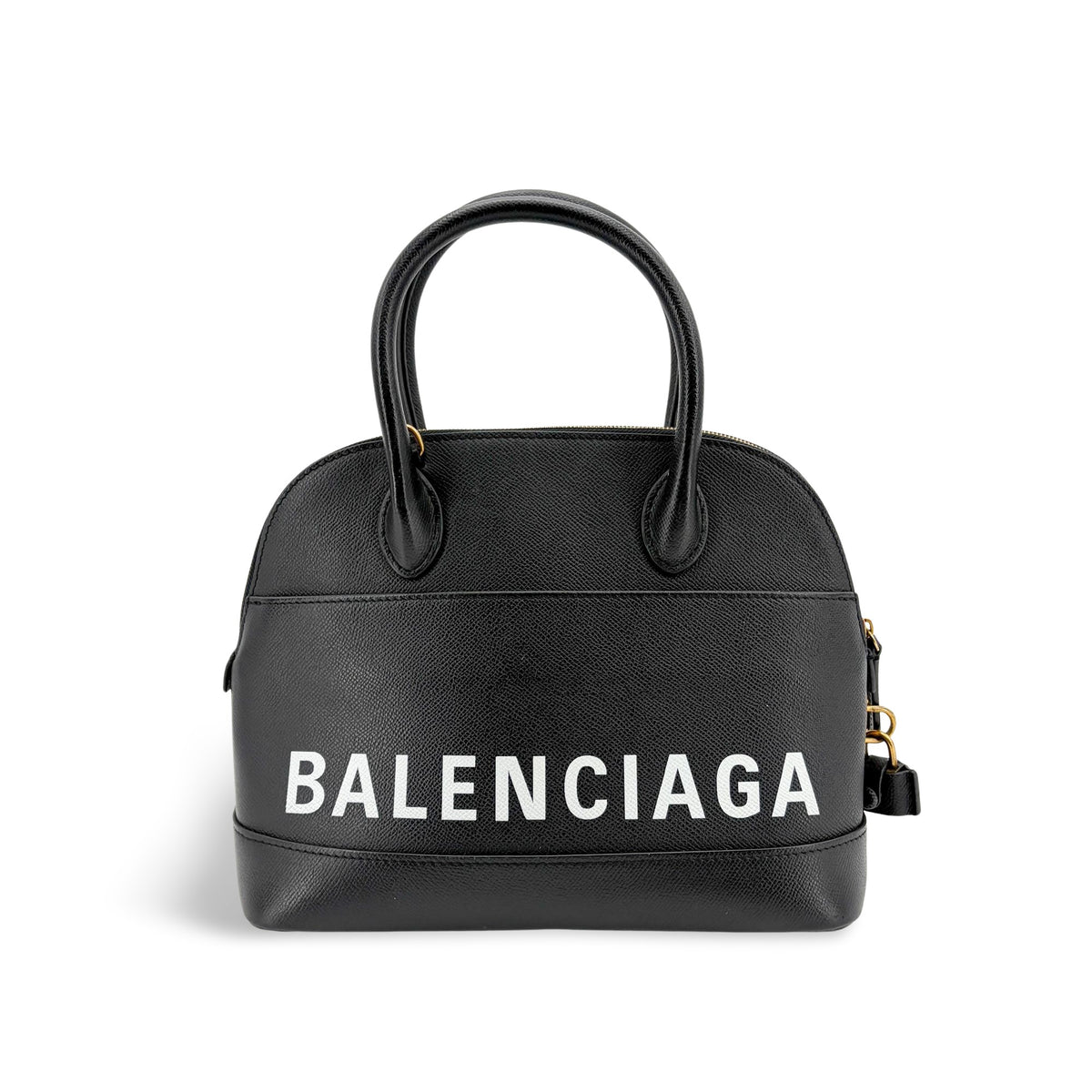 Balenciaga Logo Ville Leather Small