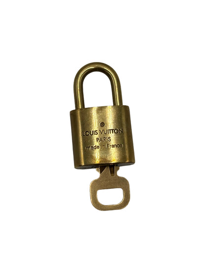 Louis Vuitton Padlock and Key Logo Metal medium