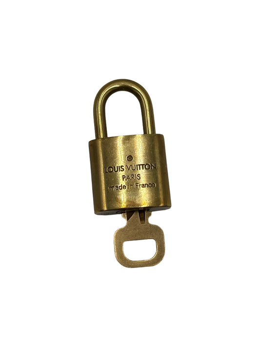 Louis Vuitton Padlock and Key Logo Metal medium