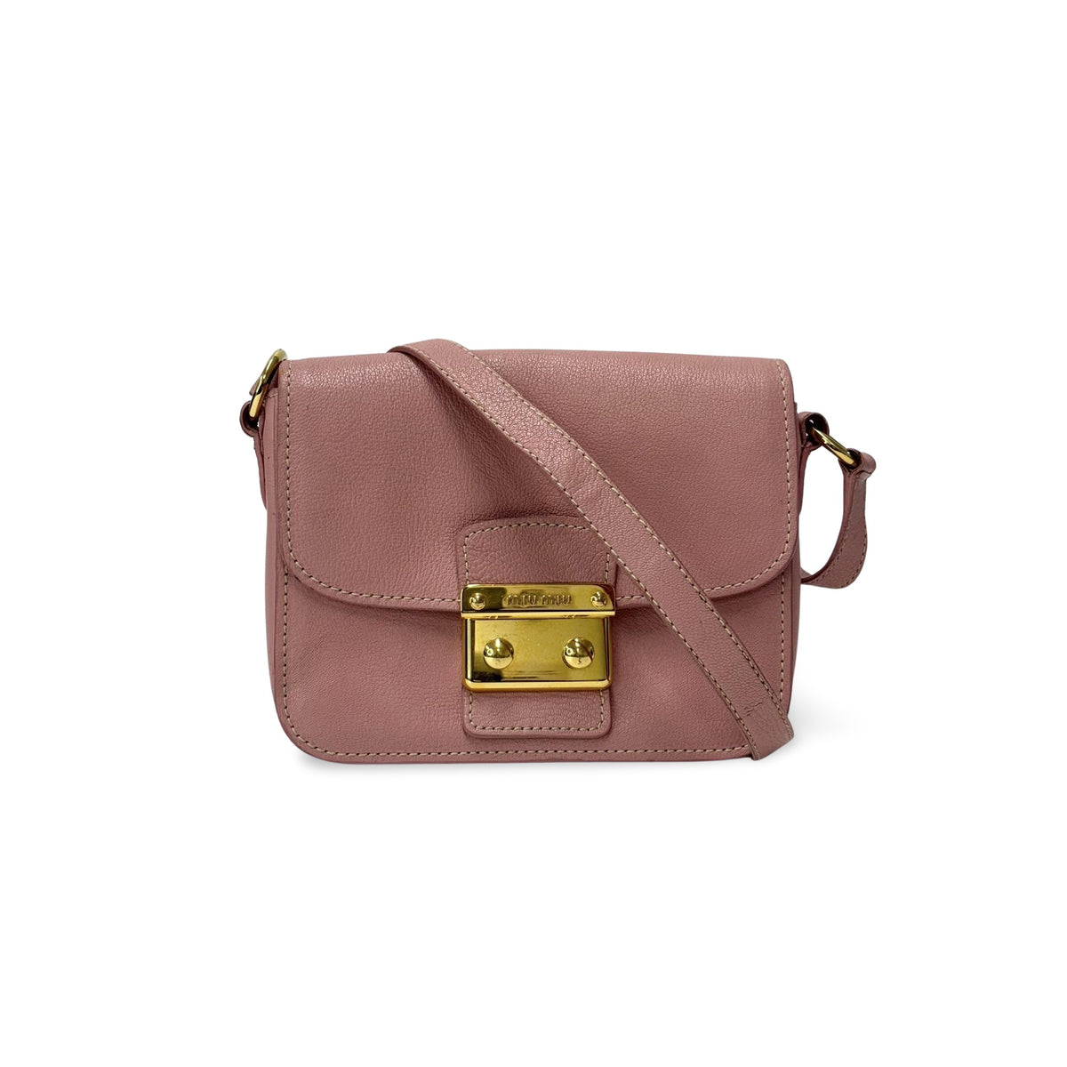 Miu Miu Crossbody Bag Studded Leather Small