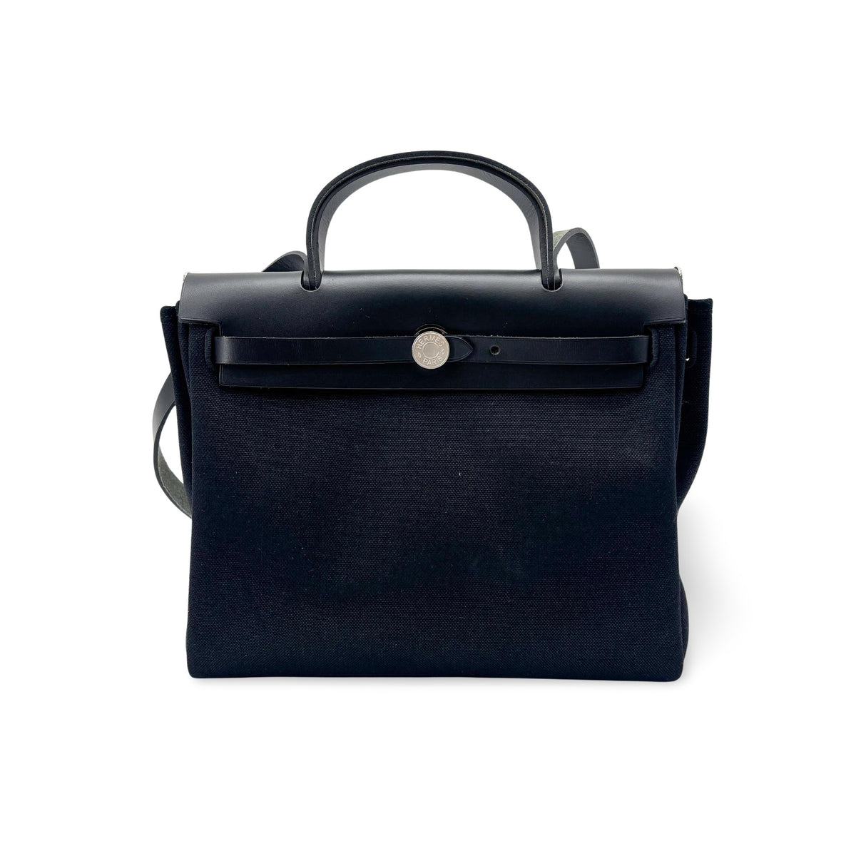 Hermes Herbag Zip Leather and Toile 31