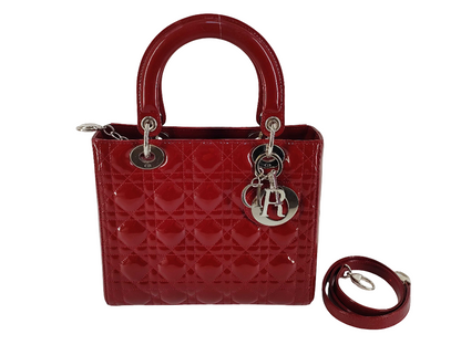 Christian Dior Lady Dior Patent Medium