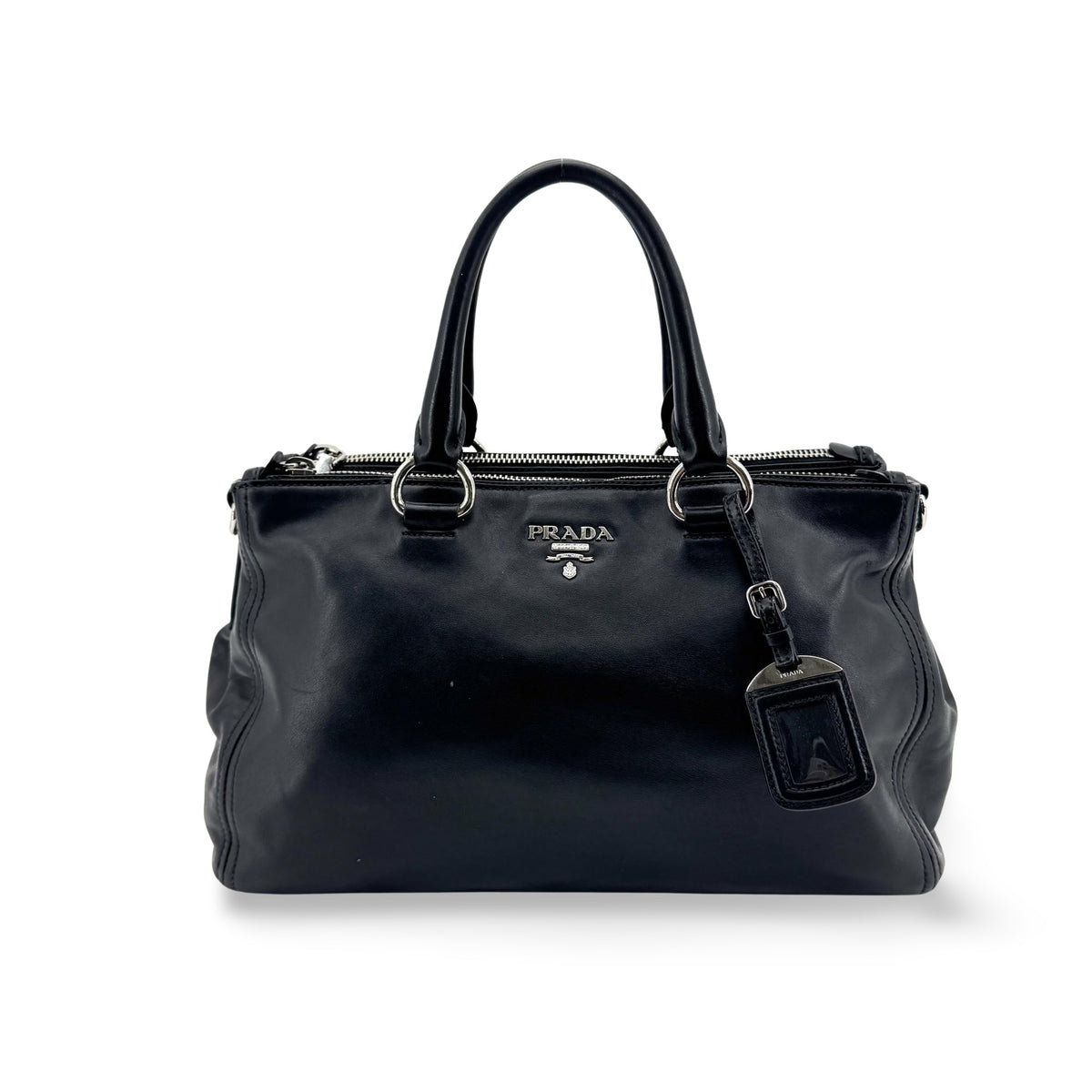 Prada Double Zip Convertible Soft Calf Large