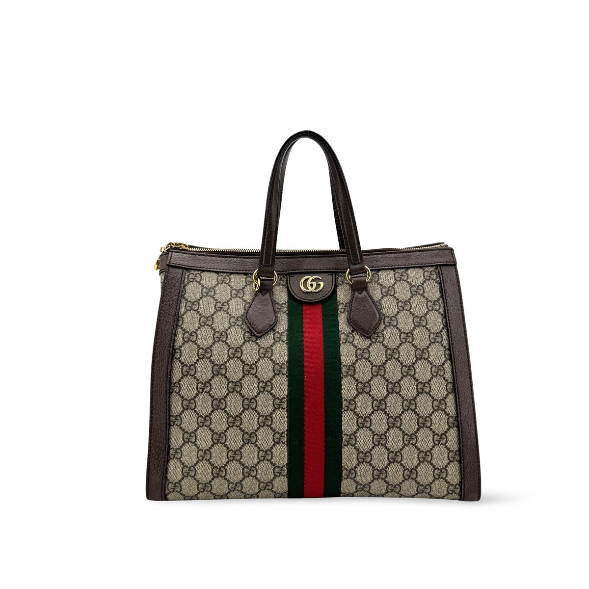 Gucci Ophidia Top Handle GG Coated Canvas Medium