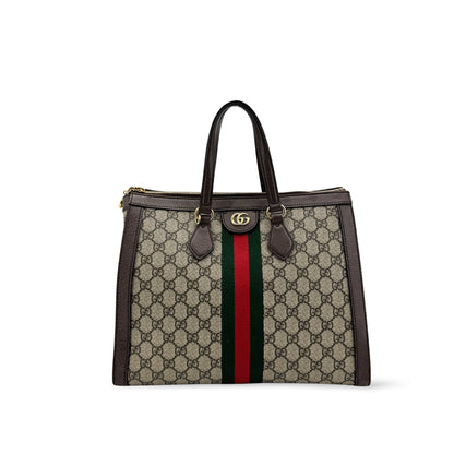 Gucci Ophidia Top Handle GG Coated Canvas Medium