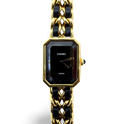 Chanel Premiere Rock Quartz Plated Metal and Leather 20
