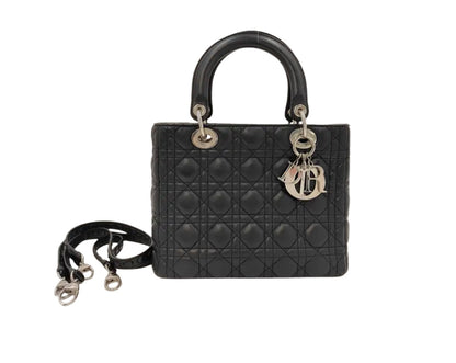 Christian Dior Vintage Lady Dior Cannage Quilt Lambskin Medium