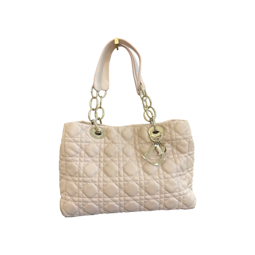 Christian Dior Lady Cannage Tote Leather Product Image