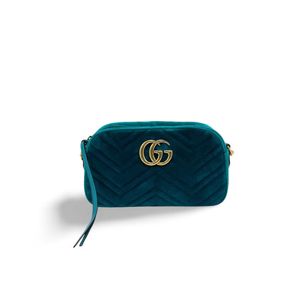 Gucci GG Marmont Matelasse Velvet Small