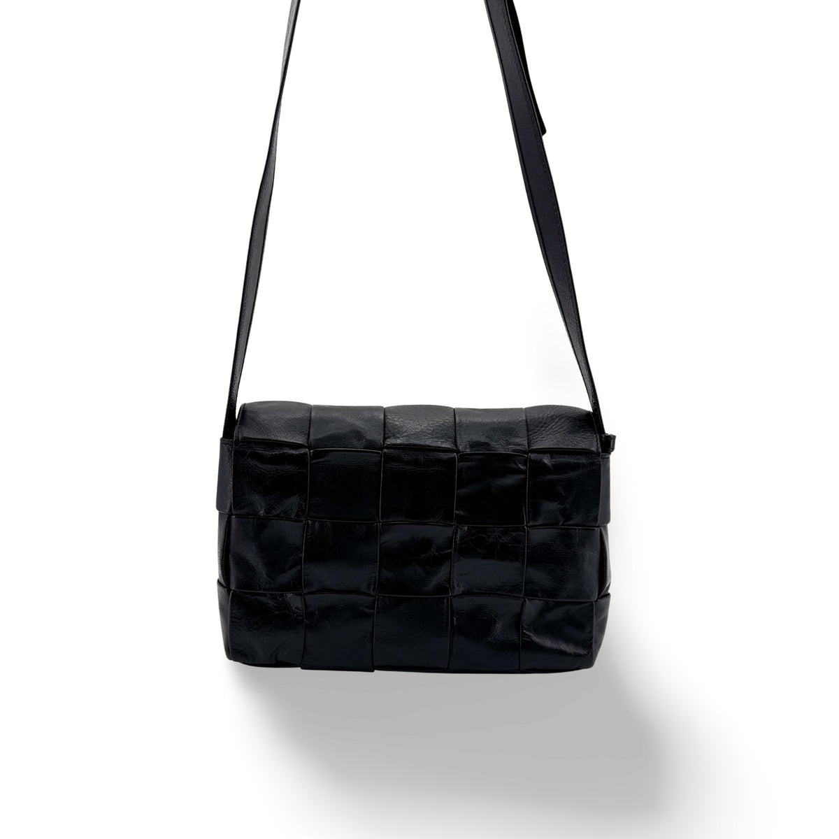Bottega Veneta Brick Cassette Maxi Intrecciato Leather Small